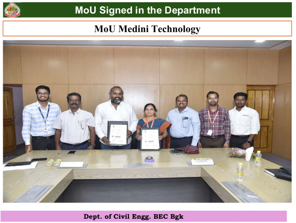 Civil Engineering — MoU signing