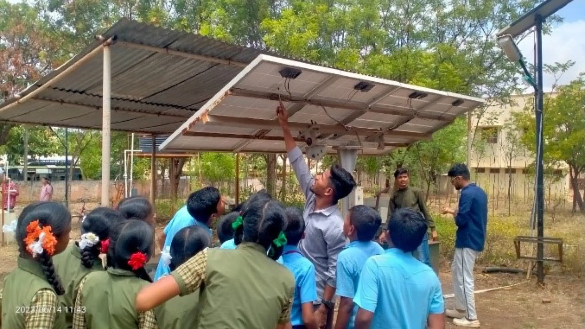 Field visit — rooftop solar PV installation