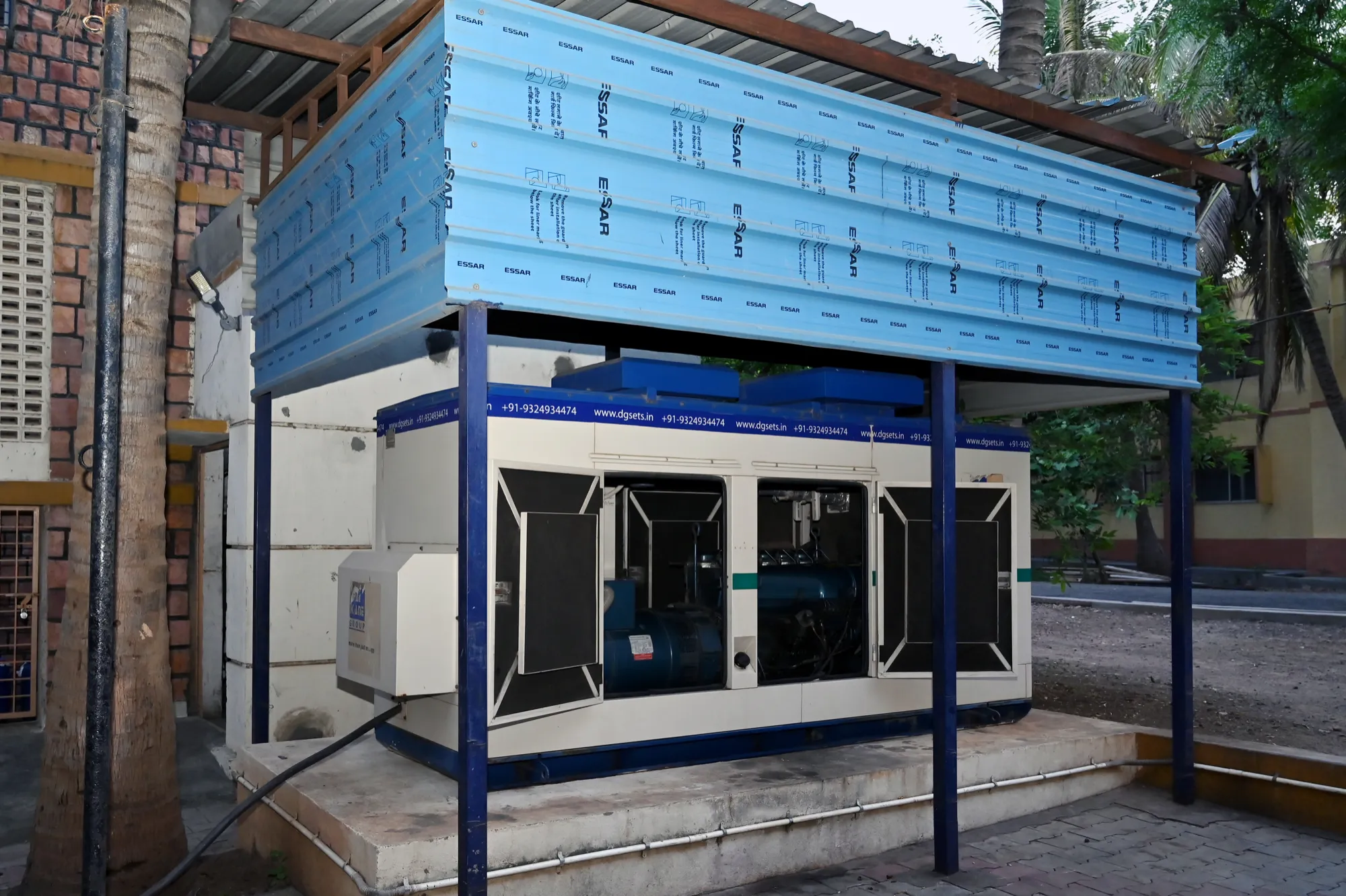 Power-backup generator at Basaveshwar Engineering College hostels