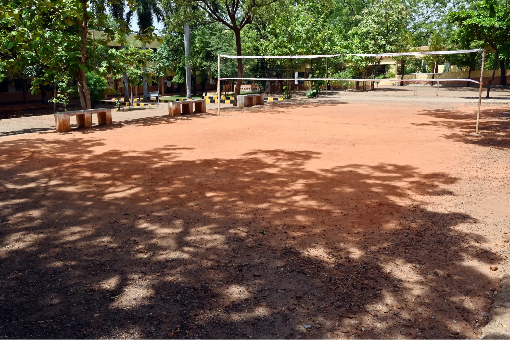 Volleyball ground at Basaveshwar Engineering College hostels