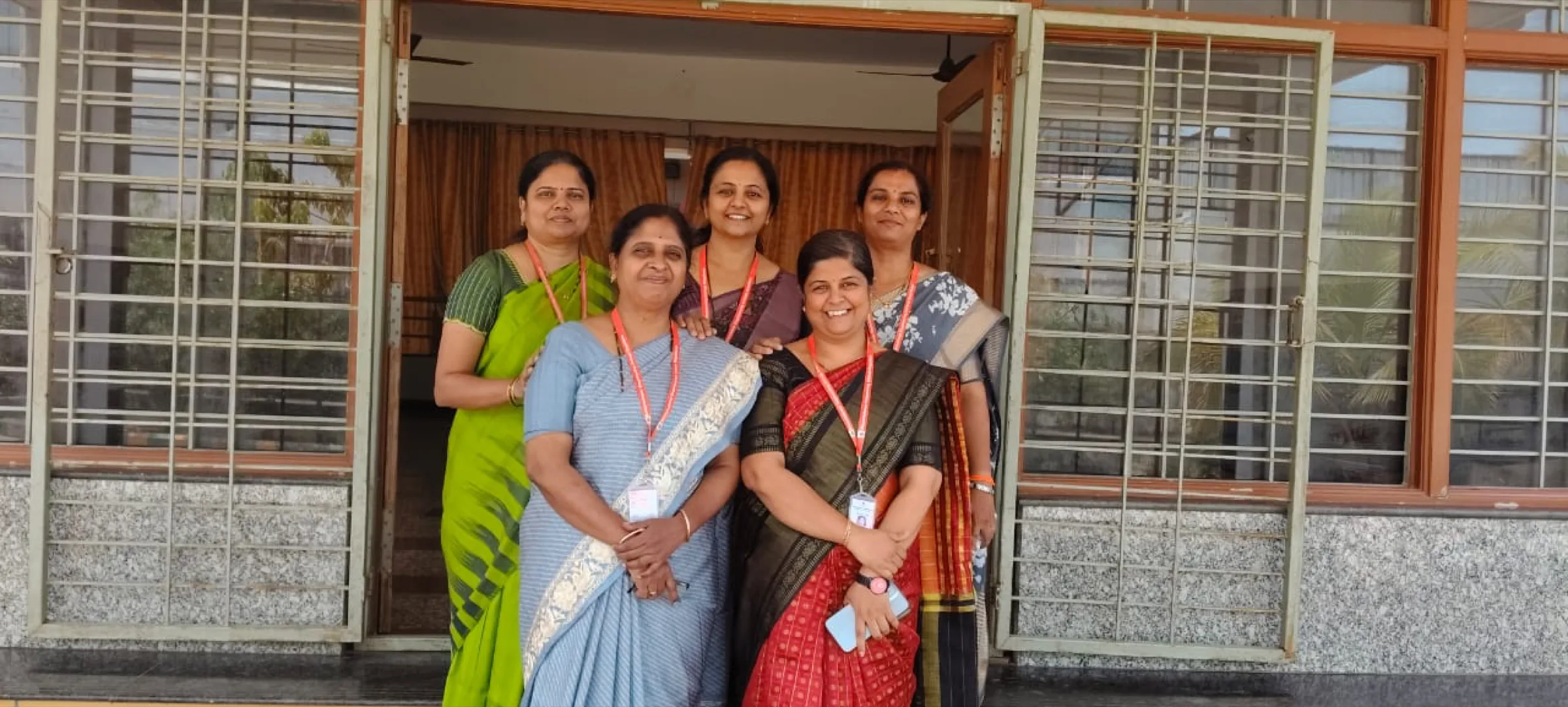 Wardens of the Malaprabha Ladies Hostel at Basaveshwar Engineering College