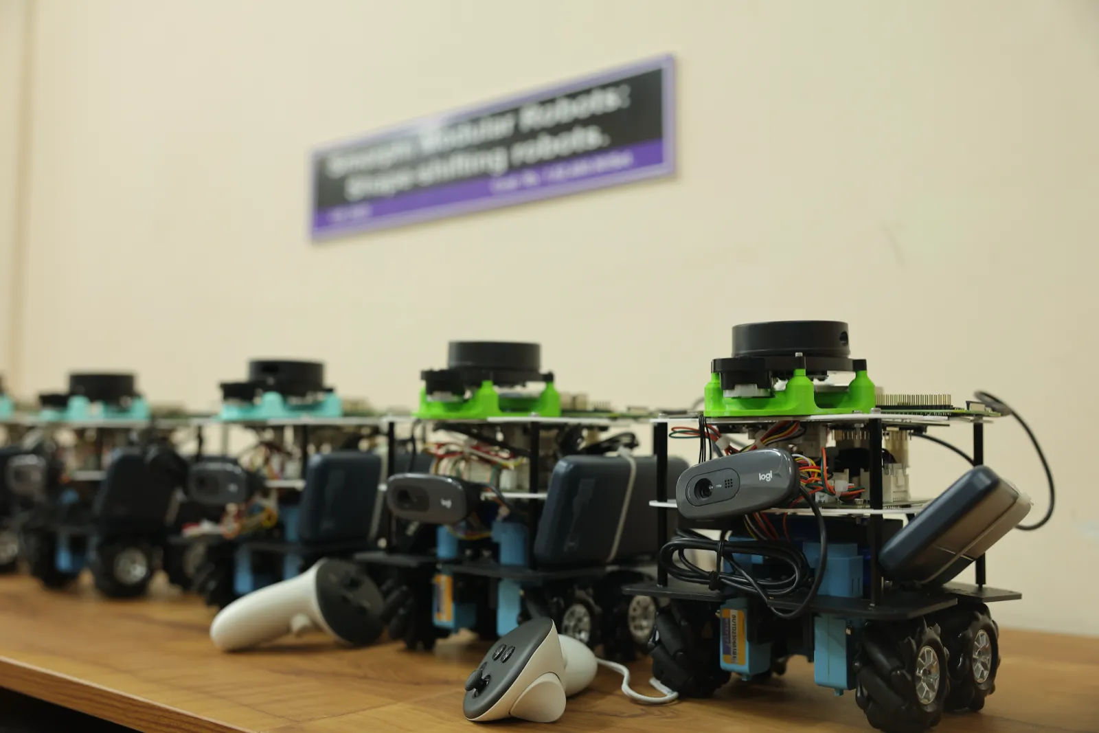 Fleet of autonomous mobile robots with LiDAR and vision sensors