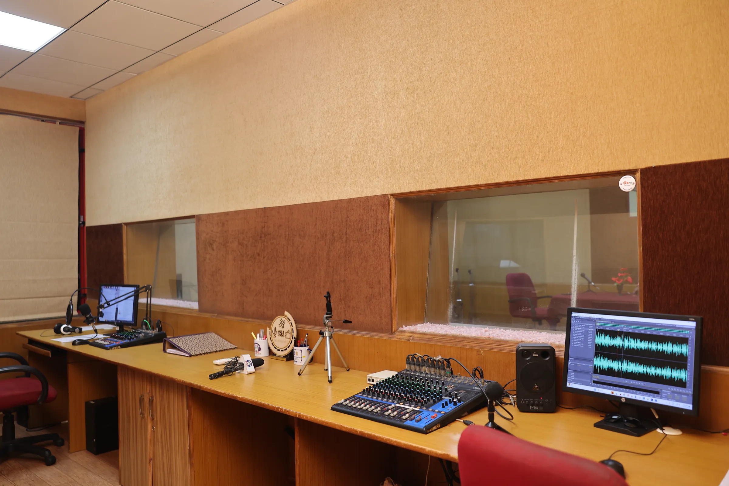 BEC Dhwani 90.4 FM community radio studio at Basaveshwar Engineering College 4